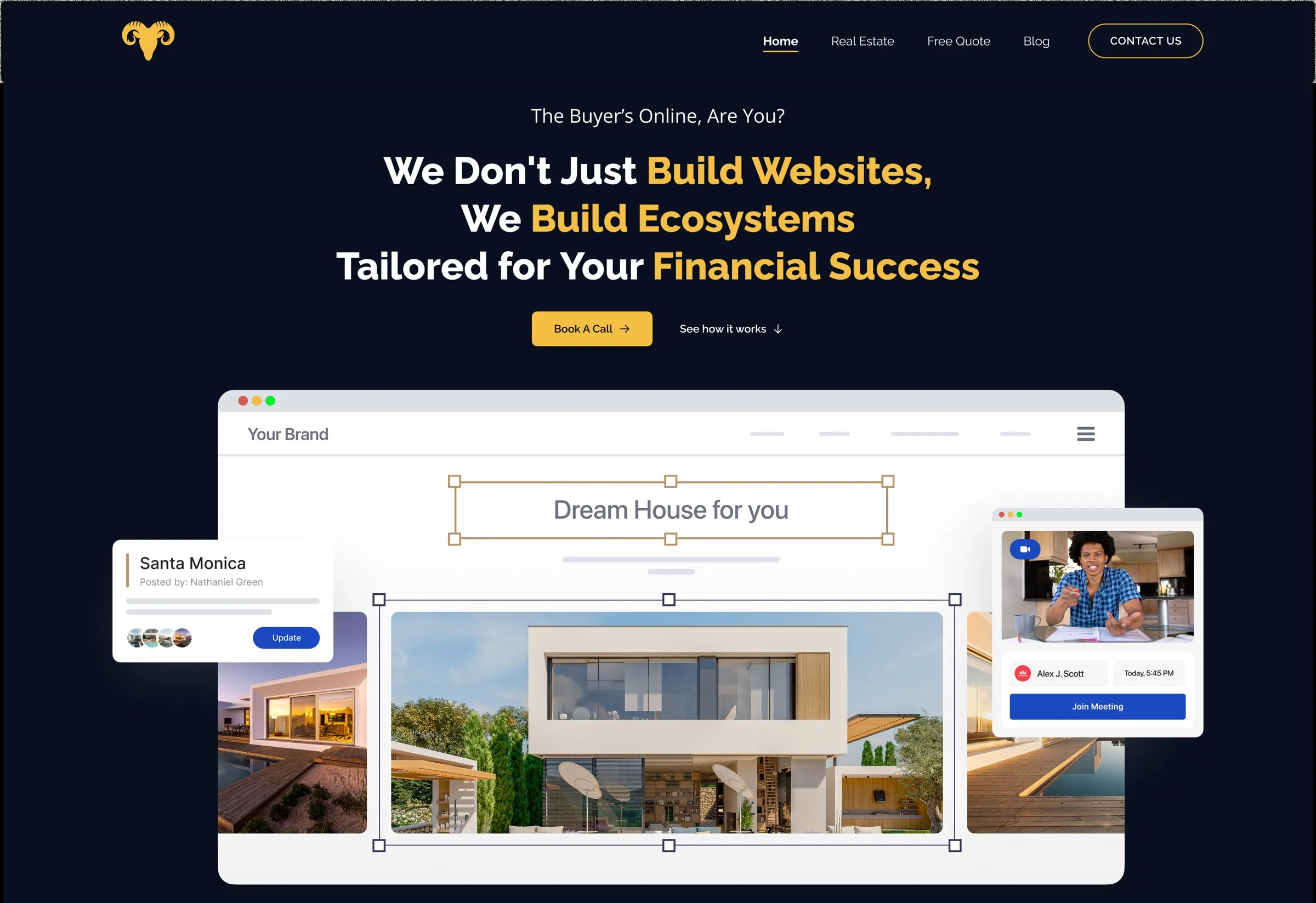 Golden Fleece Marketing hero: We don’t just build websites, we build ecosystems
