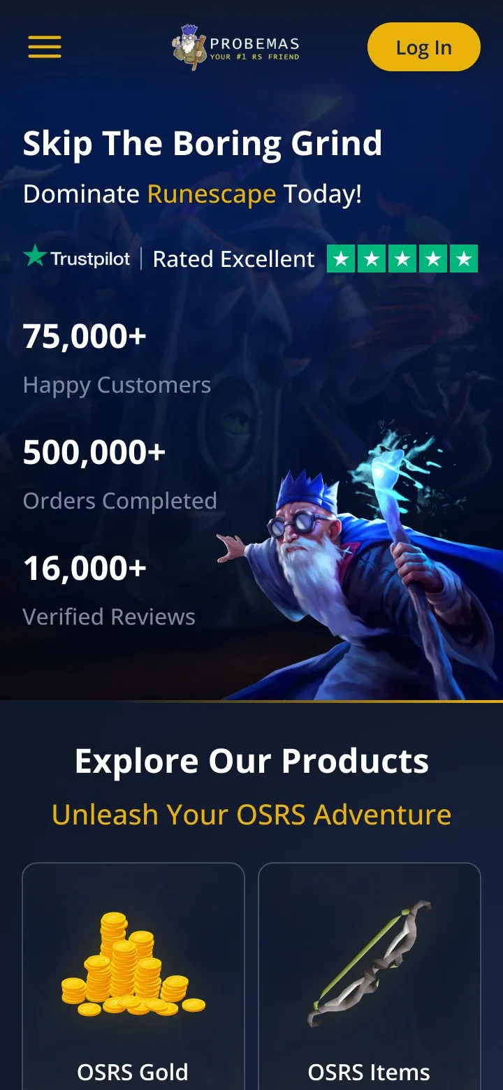 Probemas homepage on mobile